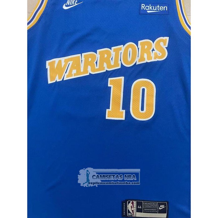 Camiseta Golden State Warriors Tim Hardaway NO 10 Classic 2022-23 Azul